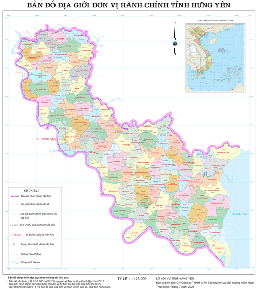 Bản đồ hành chính Xã Ân Thi