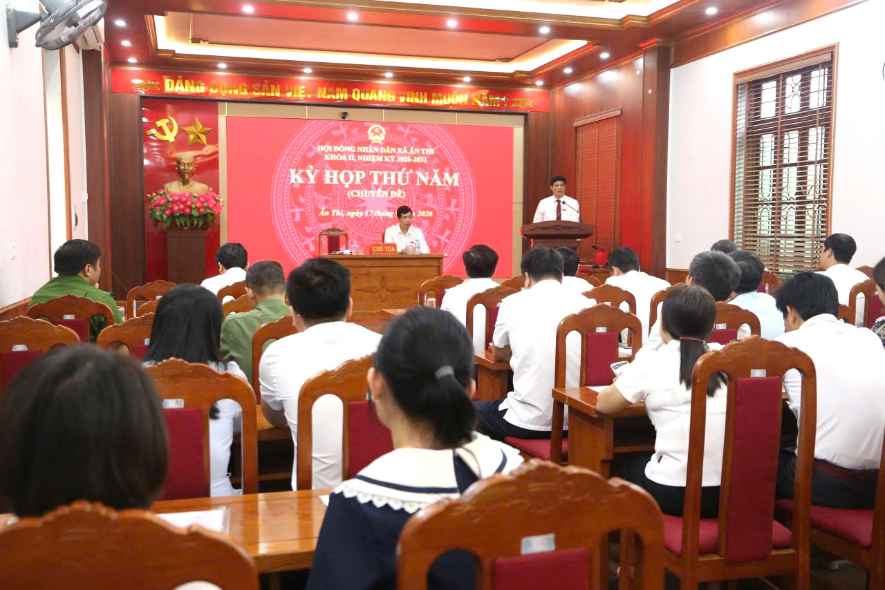 HĐND XÃ ÂN THI KHÓA II TỔ CHỨC KỲ HỌP THỨ NĂM (KỲ HỌP CHUYÊN ĐỀ)