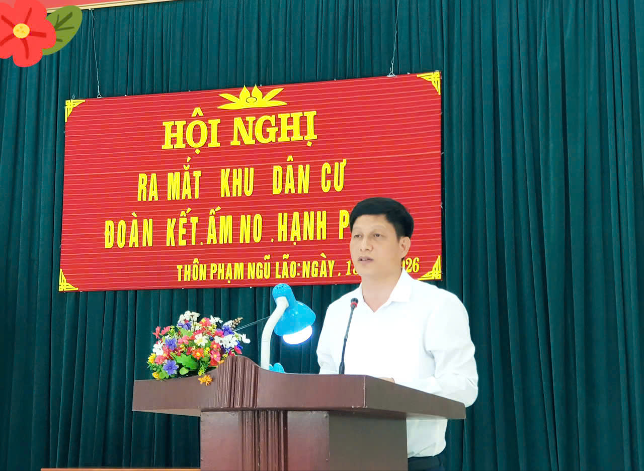 Ra mắt mô hình khu dân cư “Đoàn kết, ấm no, hạnh phúc” tại thôn Phạm Ngũ Lão