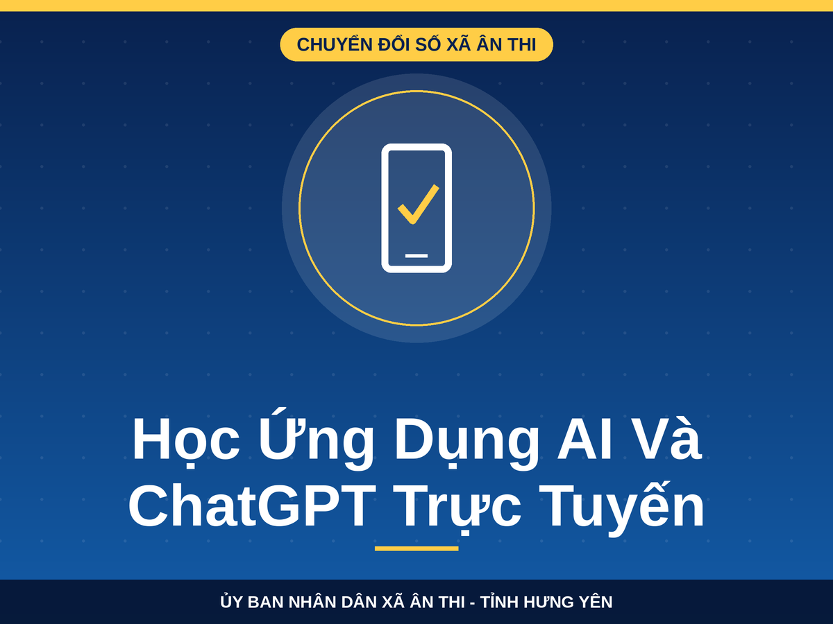 Cán bộ, công chức xã Ân Thi học trực tuyến ứng dụng AI và ChatGPT trên nền tảng Bình dân học vụ số