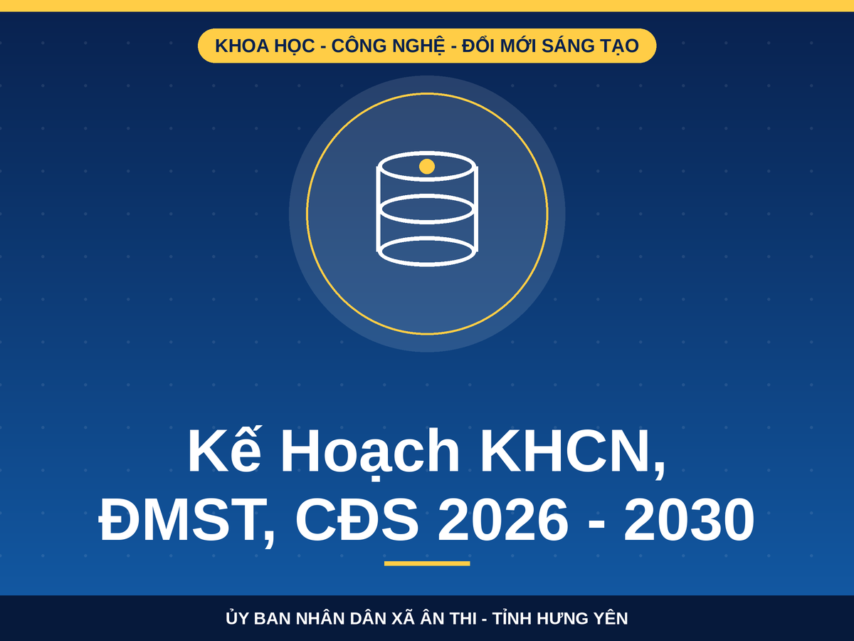 Ân Thi ban hành Kế hoạch phát triển khoa học, công nghệ, đổi mới sáng tạo và chuyển đổi số 2026 - 2030