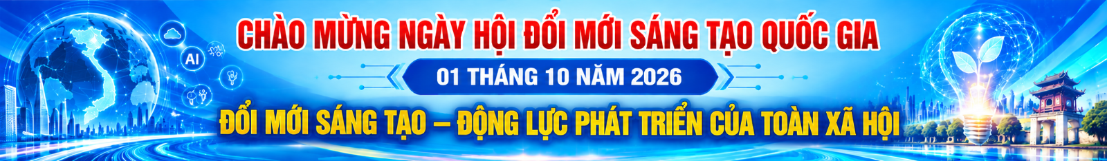 Chào mừng Ngày hội Đổi mới sáng tạo quốc gia 01/10/2026