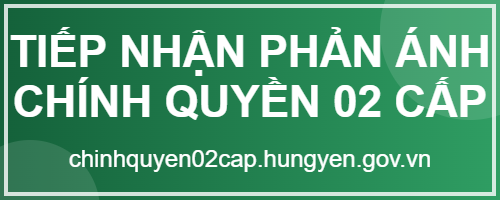 Cổng tiếp nhận phản ánh, kiến nghị về chính quyền 02 cấp
